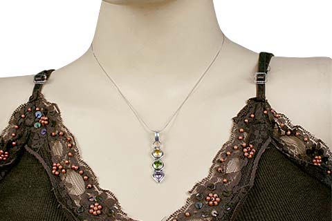 SKU 753 unique Multi-stone Pendants Jewelry