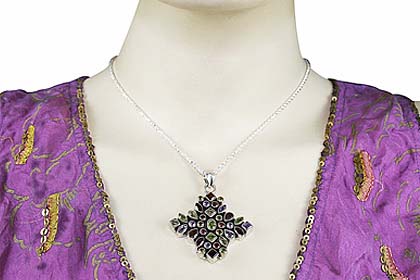 SKU 7679 unique Multi-stone Pendants Jewelry