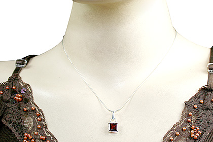 SKU 7994 unique Garnet Pendants Jewelry