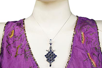 SKU 8041 unique Iolite Pendants Jewelry