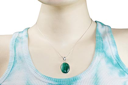 SKU 8354 unique Malachite Pendants Jewelry