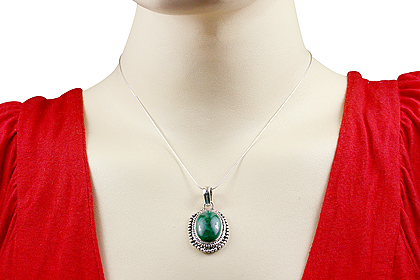 SKU 8824 unique Malachite Pendants Jewelry
