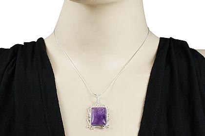 SKU 8889 unique Amethyst Pendants Jewelry