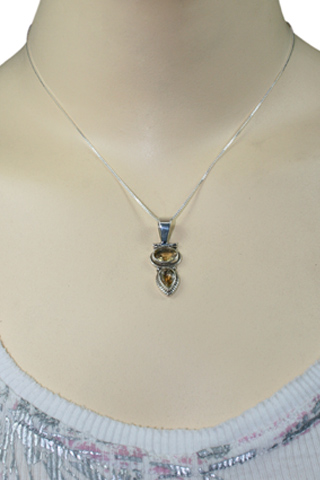 SKU 9130 unique Citrine Pendants Jewelry