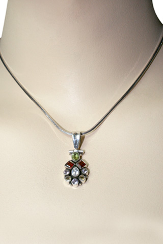 SKU 9135 unique Multi-stone Pendants Jewelry