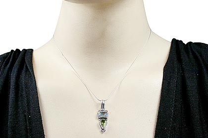 SKU 933 unique Blue Topaz Pendants Jewelry