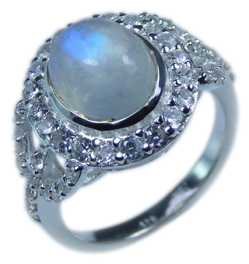 SKU 21641 unique Moonstone Rings Jewelry