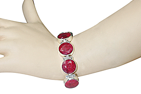 SKU 10121 unique Ruby bracelets Jewelry