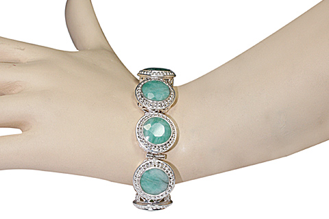 SKU 10122 unique Emerald bracelets Jewelry