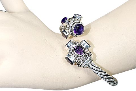 SKU 10292 unique Amethyst bracelets Jewelry