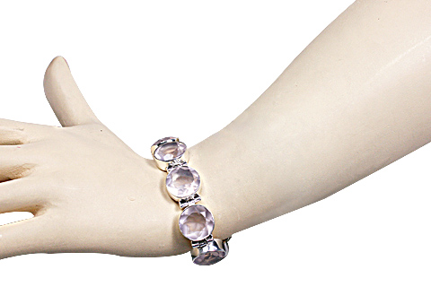 SKU 10391 unique Rose quartz bracelets Jewelry
