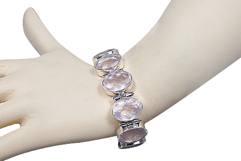 SKU 10397 unique Rose quartz bracelets Jewelry