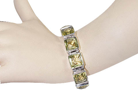 SKU 10421 unique Lemon Quartz bracelets Jewelry