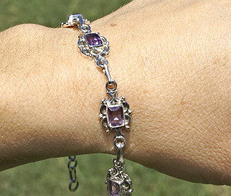 SKU 10988 unique Amethyst bracelets Jewelry