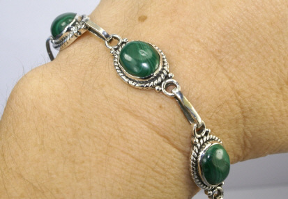 SKU 10990 unique Malachite bracelets Jewelry