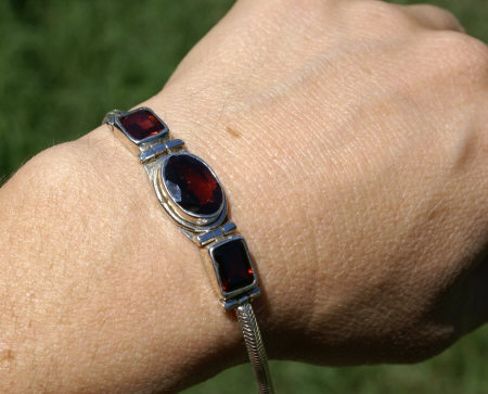 SKU 11035 unique Garnet bracelets Jewelry