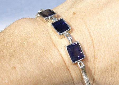 SKU 11085 unique Iolite bracelets Jewelry