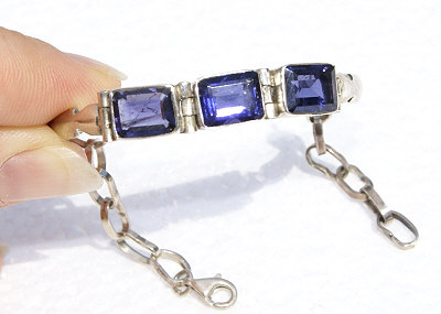 SKU 11086 unique Iolite bracelets Jewelry