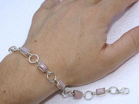 SKU 11089 unique Pink Opal bracelets Jewelry