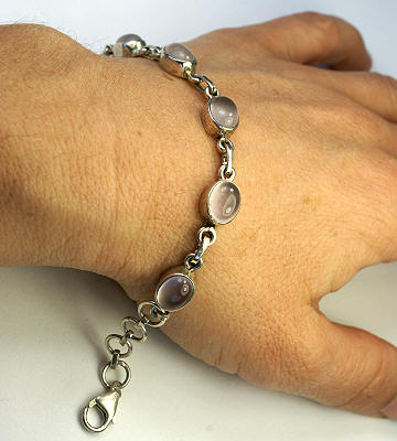 SKU 11188 unique Rose quartz bracelets Jewelry
