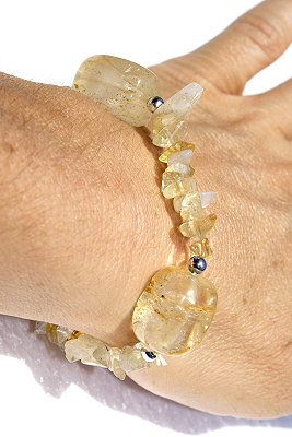 SKU 11251 unique Rutilated Quartz bracelets Jewelry
