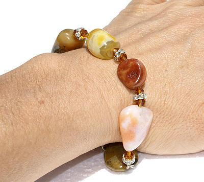 SKU 11353 unique Agate bracelets Jewelry