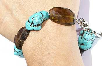 SKU 11491 unique Smoky Quartz bracelets Jewelry