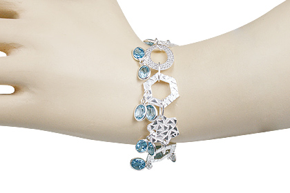 SKU 12953 unique Blue topaz bracelets Jewelry