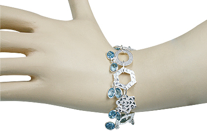 SKU 12964 unique Blue topaz bracelets Jewelry