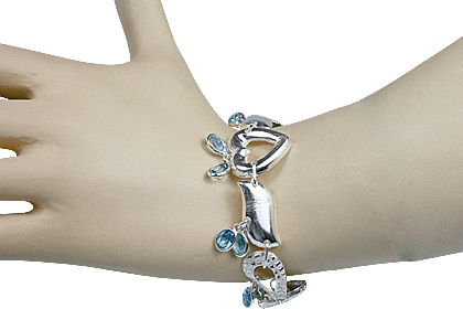 SKU 13042 unique Blue topaz bracelets Jewelry