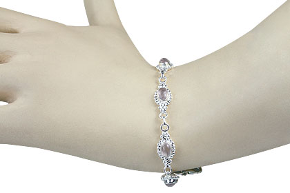 SKU 14581 unique Rose quartz bracelets Jewelry