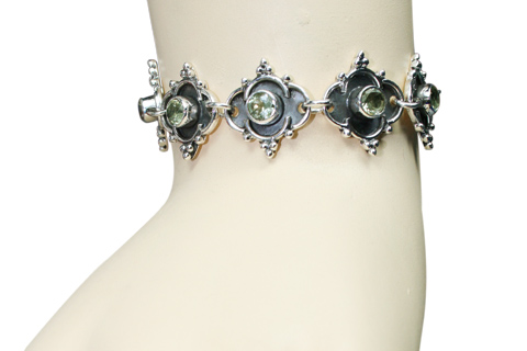 SKU 9582 unique Green Amethyst bracelets Jewelry