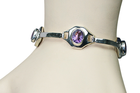 SKU 9584 unique Amethyst bracelets Jewelry