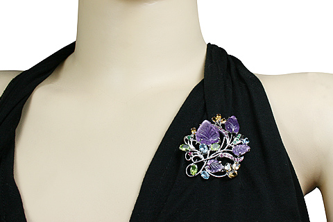 SKU 11639 unique Multi-stone brooches Jewelry