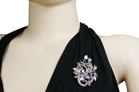 SKU 11640 unique Multi-stone brooches Jewelry