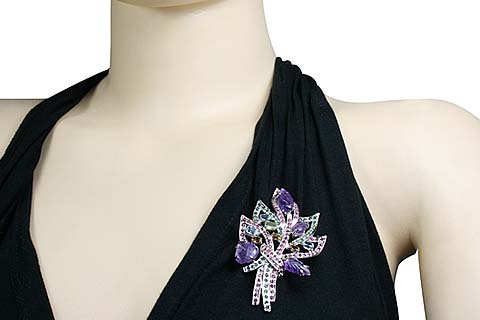 SKU 11648 unique Multi-stone brooches Jewelry