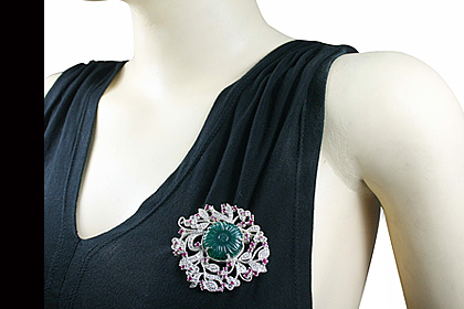 SKU 7505 unique Onyx brooches Jewelry