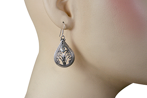 SKU 10073 unique Aquamarine earrings Jewelry