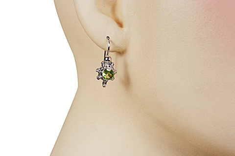 SKU 10076 unique Peridot earrings Jewelry