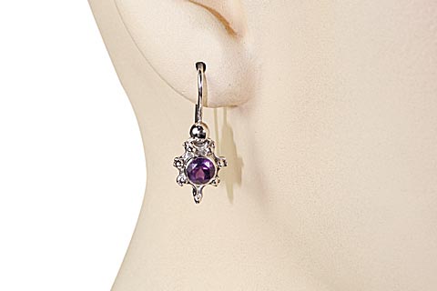 SKU 10077 unique Amethyst earrings Jewelry