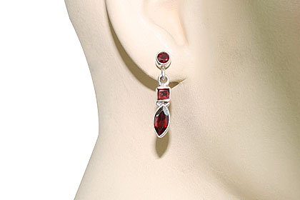 SKU 10079 unique Garnet earrings Jewelry