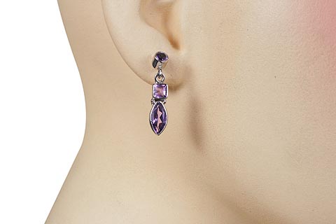 SKU 10080 unique Amethyst earrings Jewelry