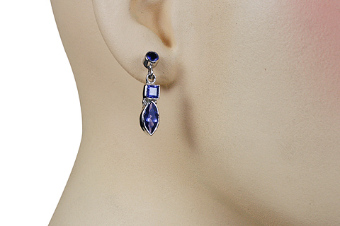 SKU 10082 unique Iolite earrings Jewelry