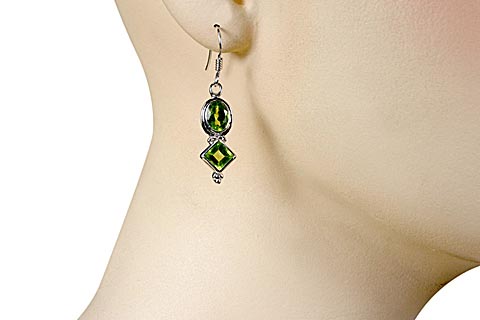 SKU 10085 unique Peridot earrings Jewelry