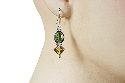 SKU 10087 unique Peridot earrings Jewelry