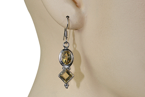 SKU 10088 unique Citrine earrings Jewelry