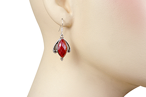SKU 10130 unique Ruby earrings Jewelry