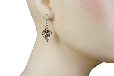 SKU 10131 unique Citrine earrings Jewelry