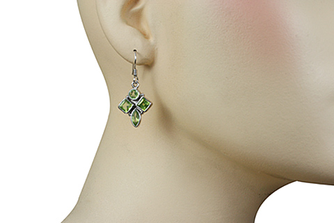 SKU 10132 unique Peridot earrings Jewelry