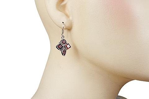SKU 10133 unique Garnet earrings Jewelry